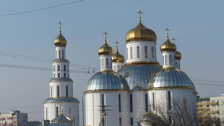 Gerade mal 20 Jahre alt - die orthodoxe "Heilige Auferstehungskirche" in Brest in Weißrussland.