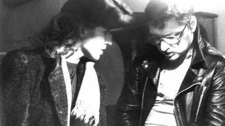 Hanna Schygulla mit Rainer Werner Fassbinder beim Dreh im Haus Adamistraße 2a.  Foto: Hans Wippenbeck