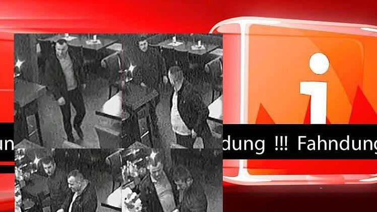 Zwei Männer haben in Lichtenfels einen 41-Jährigen brutal zusammengeschlagen und schwer verletzt. Die Polizei veröffentlicht Fahndungsfotos der Täter. Foto: Polizei