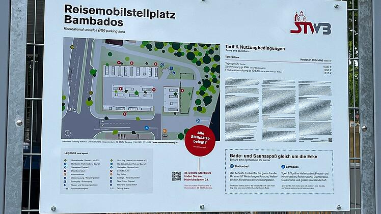 Bamberg: Neuer Reisemobilstellplatz am Bambados