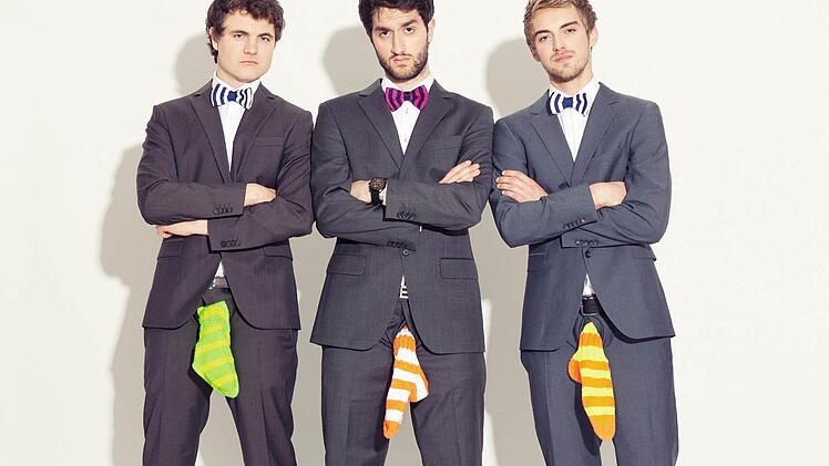 Philipp "Phil" Laude, Matthias "TC" Roll und Oguz "OG" Yilmaz alias Y-Titty sind mit ihrem Debütalbum "Stricksocken Swagger" auf Tour. Foto. pr