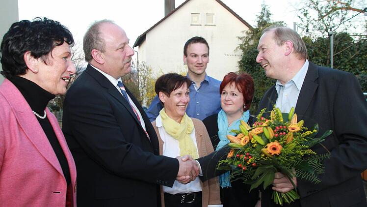Jürgen Karg nahm in Willmersreuth die Glückwünsche entgegen. Foto: Jochen Nützel