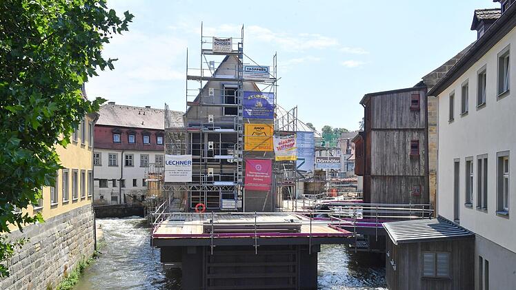 Unter der künftigen Besucherterrasse des Welterbebesucherzentrums verbirgt sich die Turbine des Wasserkraftwerks. Foto: Ronald Rinklef