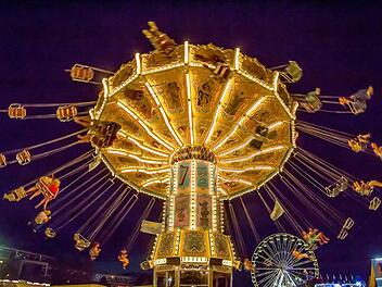 Impressionen vom Schützenfest in der Dämmerung von unserem Fotografen Albert Höchstädter.