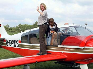 Alle Maschinen des Luftportclubs Nordhalben waren beim Flugplatzfest im Einsatz.  Foto: Michael Wunder