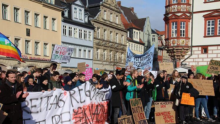 Schüler-Demo in Coburg für mehr Umwelt- und KlimaschutzJutta Rudel