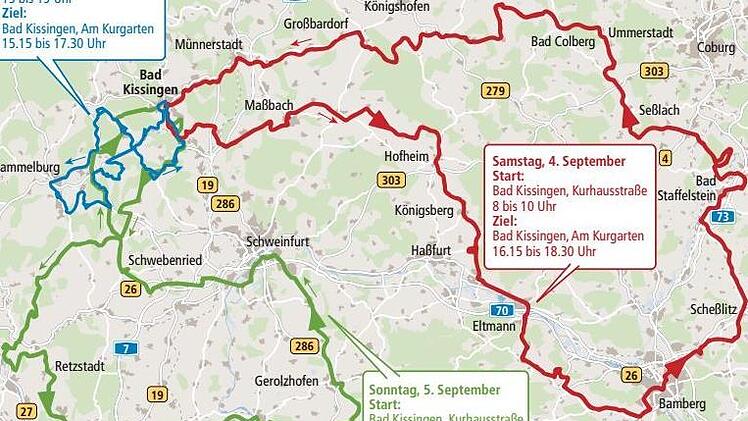 Auf drei Runden sind die etwa 110 Teams  am Wochenende vom  3. bis 5. September 2021 unterweges.