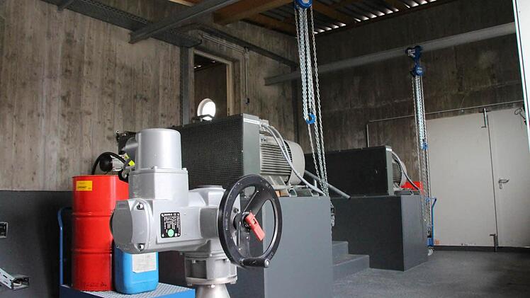 Der Maschinenraum des Pumpwerks.