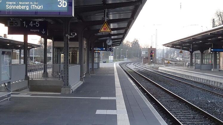 Impressionen von der Baustelle Bahnhof Coburg: Anfang Dezember 2017Foto: Jochen Berger