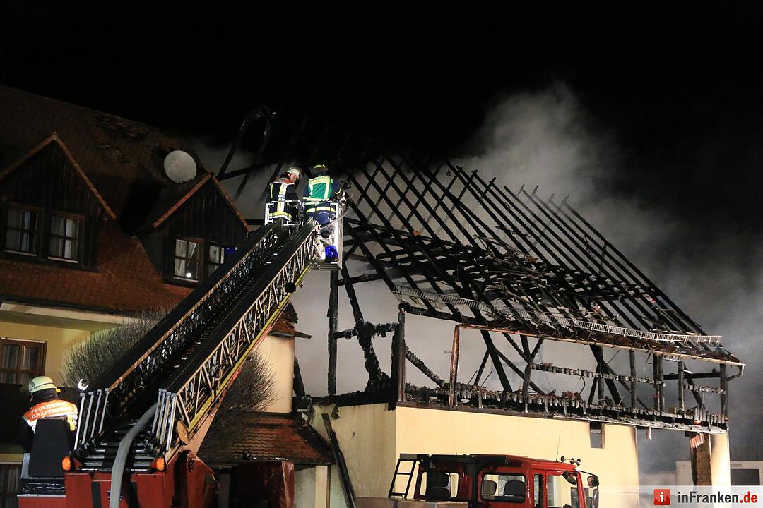 Scheune brennt in Bärnfels