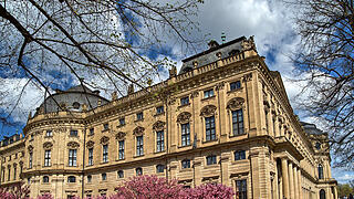 Die Würzburger Residenz im Frühling