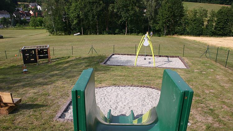 Der neugestaltete Spielplatz in Neukirchen Foto: Martin Rebhan