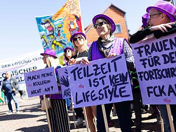 Protest gegen Kanzler-&Auml;u&szlig;erung zu Teilzeit