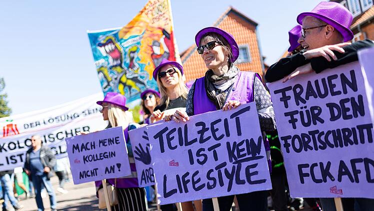 Protest gegen Kanzler-&Auml;u&szlig;erung zu Teilzeit
