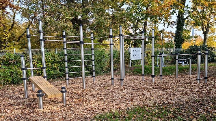 Ein "Outdoor-Gym" für sportive Betätigung im Fuchsstädter Erlebnisgarten stieß nicht auf ungeteilte Zustimmung des Gemeinderats. Für die Beschaffung des fünfstellig dotierten Equipments sollen jetzt Sponsoren gesucht werden.       Foto: Gemeinde Euerdorf