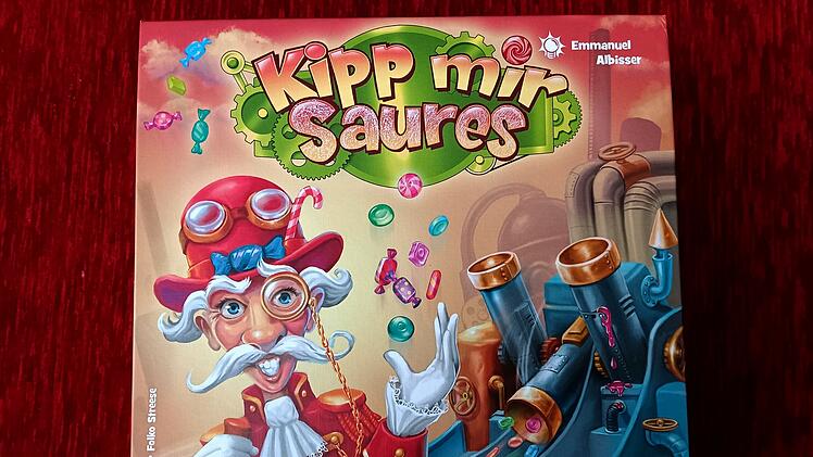 Spiele-Test "Kipp mir Saures":  Die Bonbon-Fabrikant mit den Kippröhren