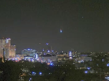 Himmelsph&auml;nomen leuchtet &uuml;ber Franken