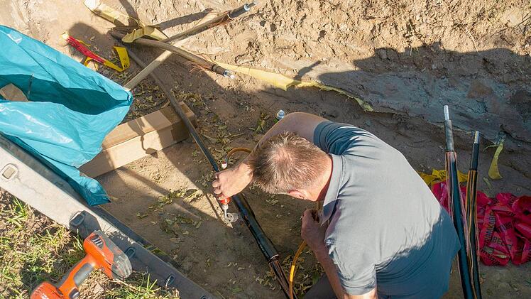 Beim Muffenschweißen Foto: PR