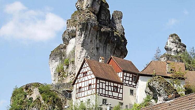 Die Burganlage in Tüchersfeld Fotos: Reinhard Löwisch
