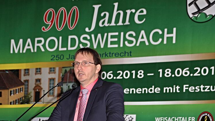 Bürgermeister Wolfram Thein zeigte sich beim Jahresempfang stolz auf seine "Marokkaner".Helmut Will