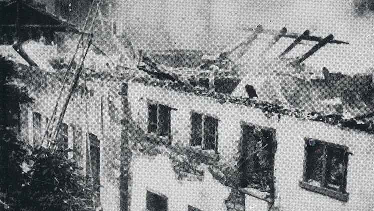 Am 22. August 1932 brannten Bullenstall, Scheune und Nachbaranwesen.