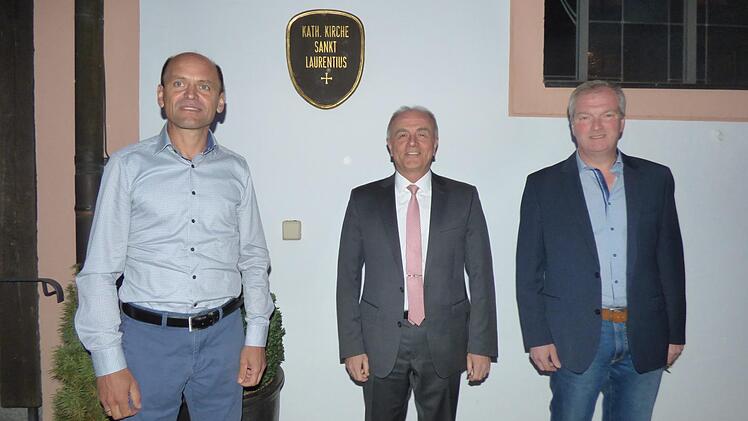 Die neuen Bürgermeister (v. l.):  Zweiter Bürgermeister Bernd Reichel,   Bürgermeister Markus Grüner und Dritter  Bürgermeister Stefan Lang Foto: Thomas Weichert