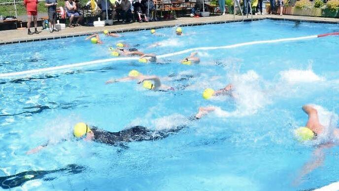 Die Staffelschwimmer konnten sich über 200 Meter für Brust- oder Kraulschwimmen entscheiden. Fotos: Karl-Heinz Hofmann