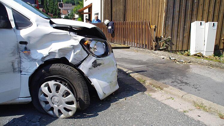 Unfall in Weißenbrunn. Foto: Marco Meißner