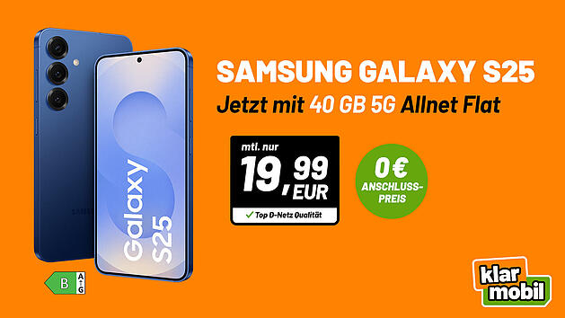 Das Paket aus Samsung Galaxy S25 und 40GB Allnet Flat bietet ein attraktives Preis-Leistungs-Verh&auml;ltnis. Wer ein neues Smartphone sucht und viel Datenvolumen braucht, profitiert besonders von diesem Deal.