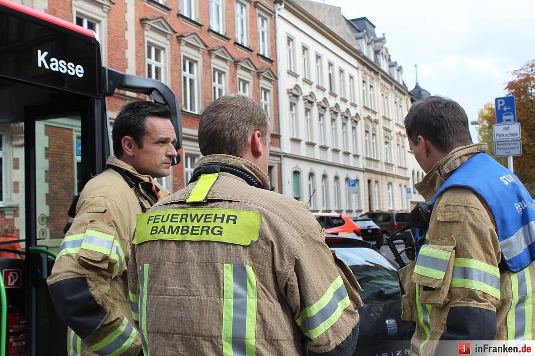 Unfall mit Linienbus in Bamberg