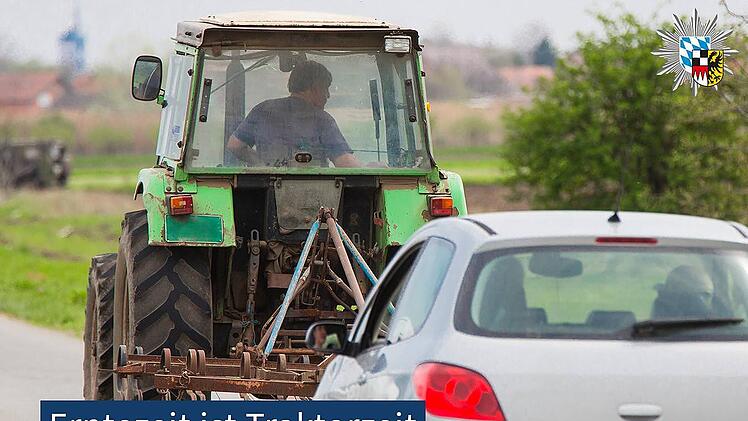 Polizei appelliert an Bauern für Rücksicht im Verkehr