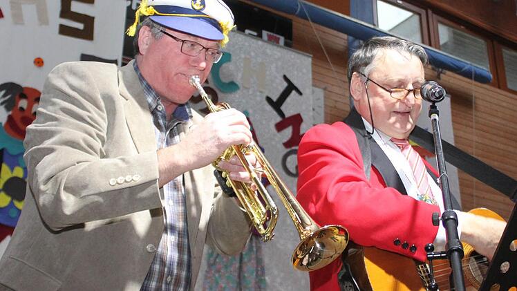 Oberle und Irlinger auf der Bühne. Foto: Andreas Dorsch