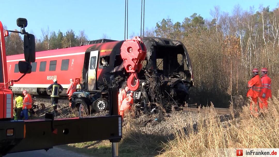 Bergung nach Zugunglück in Freihung