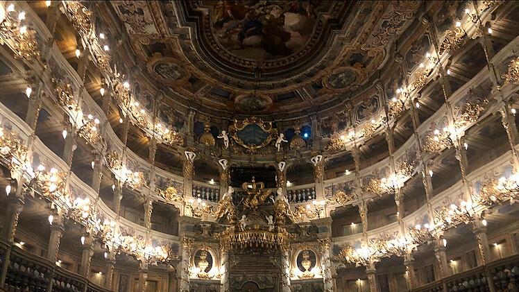 Das markgräfliche Logentheater im italienischen Stil zählt heute zum Weltkuturerbe.