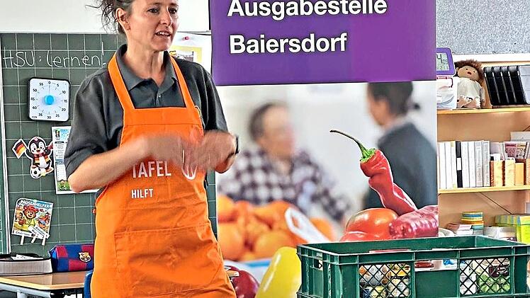 Auch in Baiersdorf gibt es eine Ausgabestelle.  Tafel