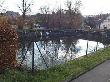 Aus dem Löschweiher soll eigentlich ein Dorfplatz werden. In der Bürgerversammlung stellte sich aber heraus, dass vorab noch eine Infoveranstaltung sinnvoll wäre.  Foto: Björn Hein