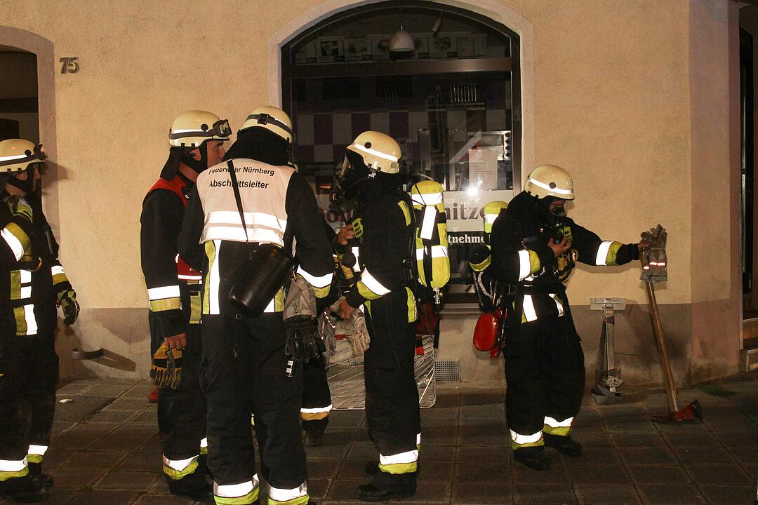 Wohnung in Flammen