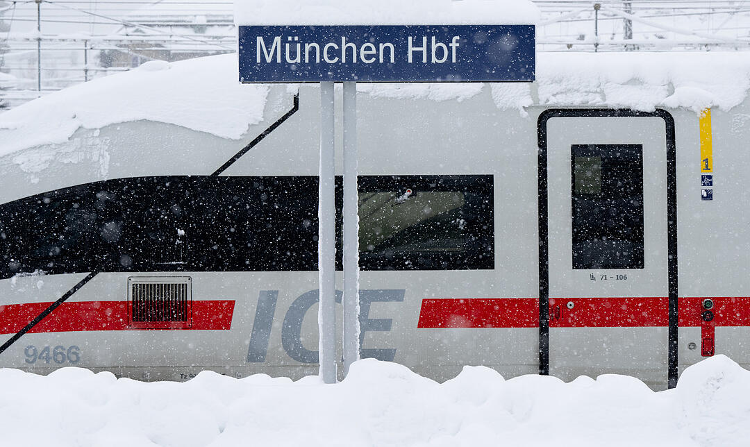 Wintereinbruch in Süddeutschland - München