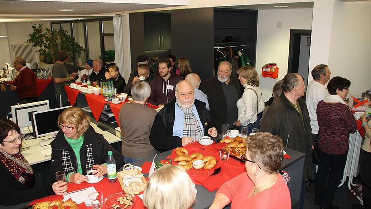 Eindrücke vom Redaktionsfrühstück der Saale-Zeitung. Foto: Ralf Ruppert