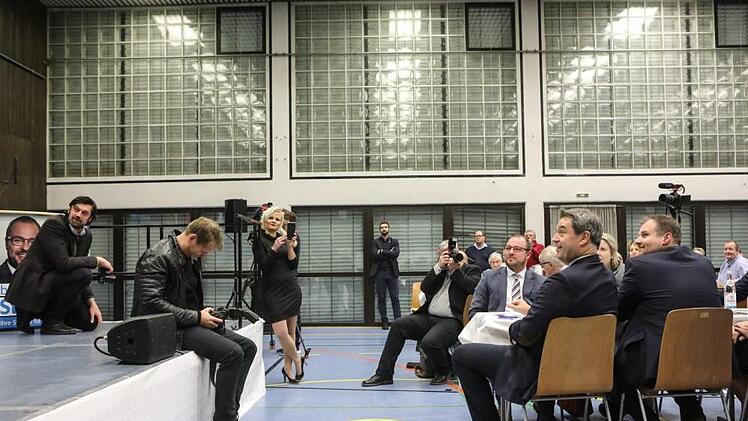 Impressionen vom Besuch des bayerischen Ministerpräsidenten, Markus Söder, am 9. Januar in Frohnlach - Foto: Berbara Herbst