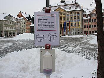 In der Coburger Innenstadt galt seit Wochen eine Maskenpflicht.