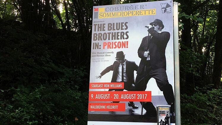 "Blues Brothers in Prison": Die Musical Coomedy steht in diesem Jahr auf dem Spielplan der coburger Sommeroperette auf der Waldbühne Hedlritt.Foto: Jochen Berger