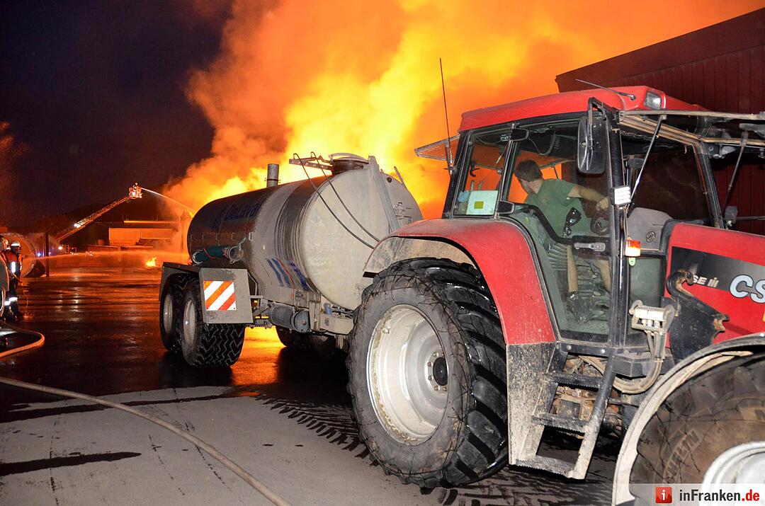 Brand im Sägewerk Untererthal