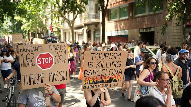 Protest gegen Übertourismus - Spanien