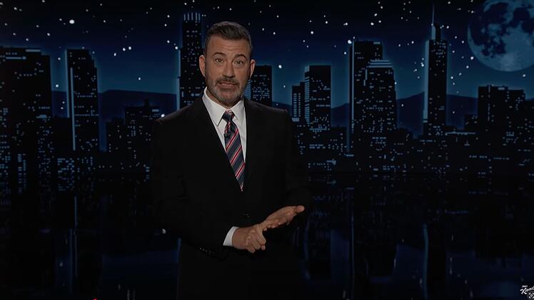 Jimmy Kimmel hat bei seiner TV-Rückkehr auch über Stefan Raab gesprochen.