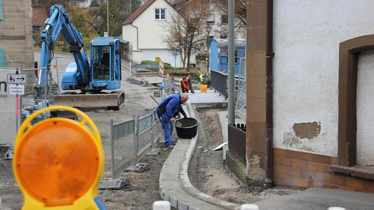 Blick auf die Baustelle in Hummendorf Foto: Friedwald Schedel