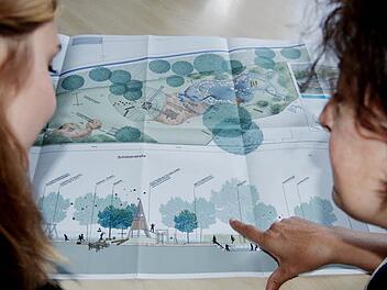 So könnte der geplante Wasserspielplatz an der Schützenstraße aussehen.  Foto: Sigismund von Dobschütz