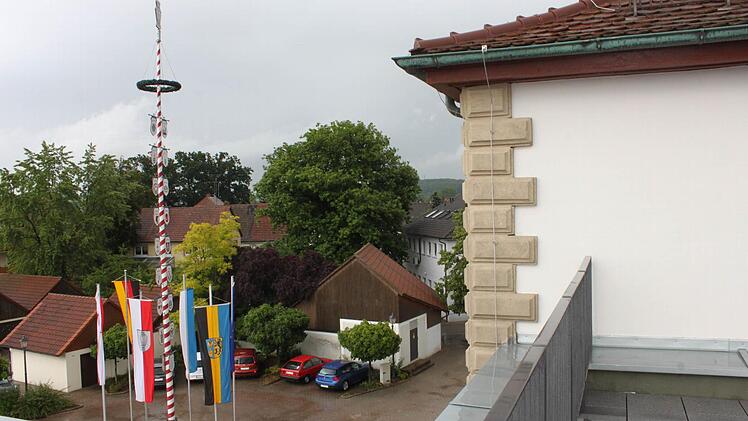 Blick von der neuen Dachterrasse