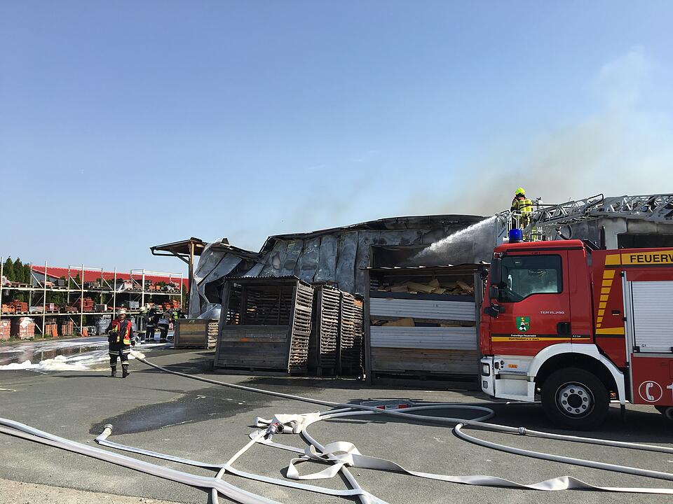 Zimmerei in Vollbrand