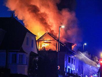 Schwerer Brand in Frensdorf im Kreis Bamberg. Fotos: News5